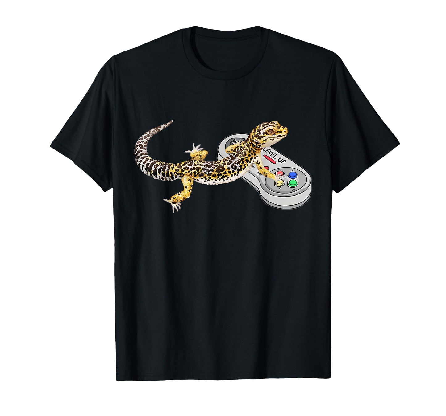 Leopard Gecko Playing Video Game Lizard & Reptiles Gamers T-Shirt