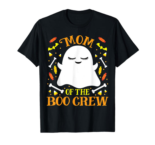 Mom Boo Crew Ghost Matching Family Set Mommy Halloween T-Shirt