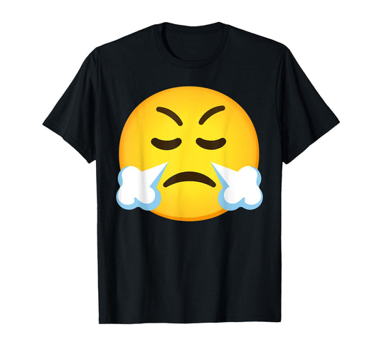 Emoticon Face with Steam From Nose T-Shirt
