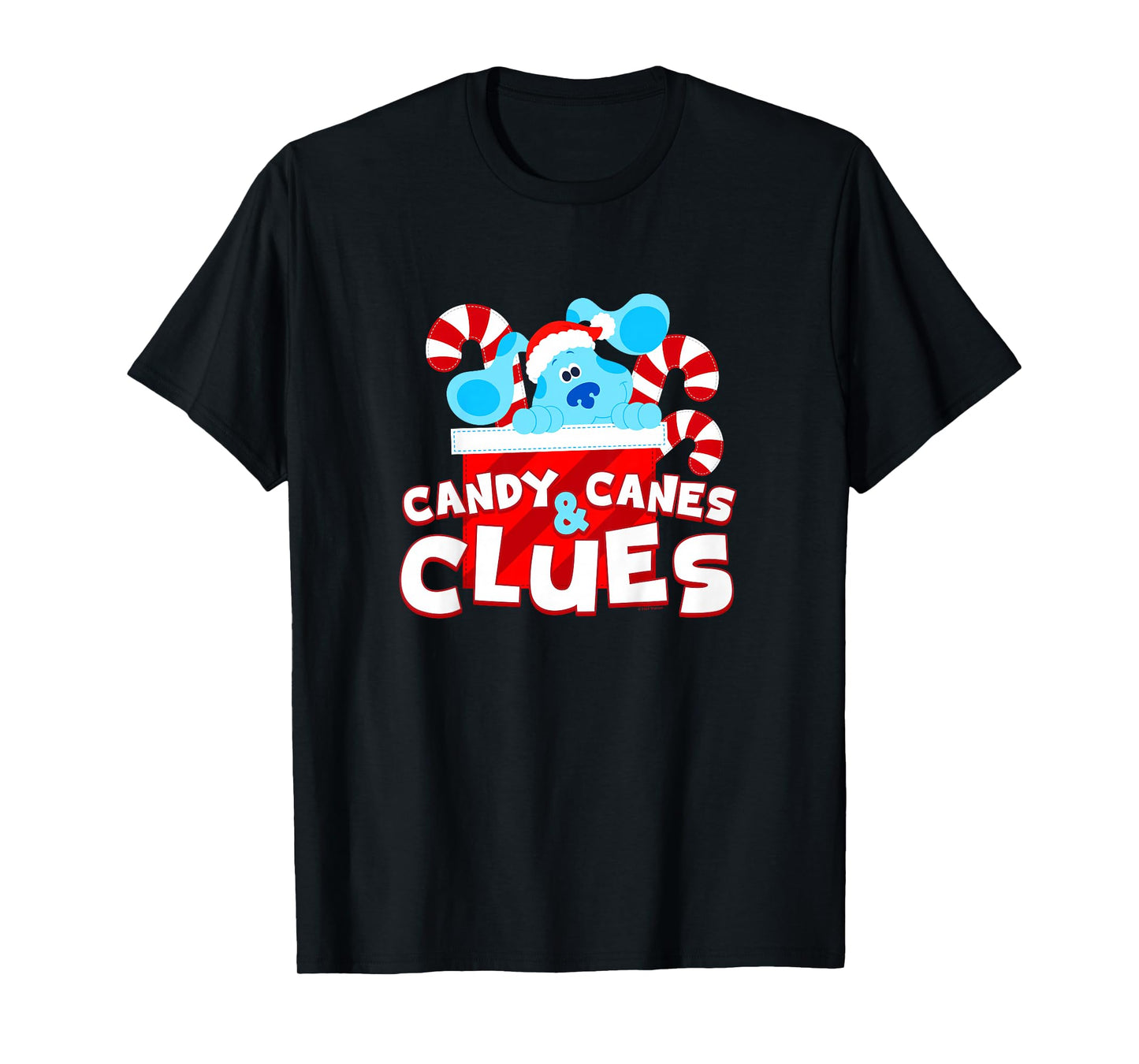 Kids Blue's Clues and You Candy Canes and Christmas Clues T-Shirt