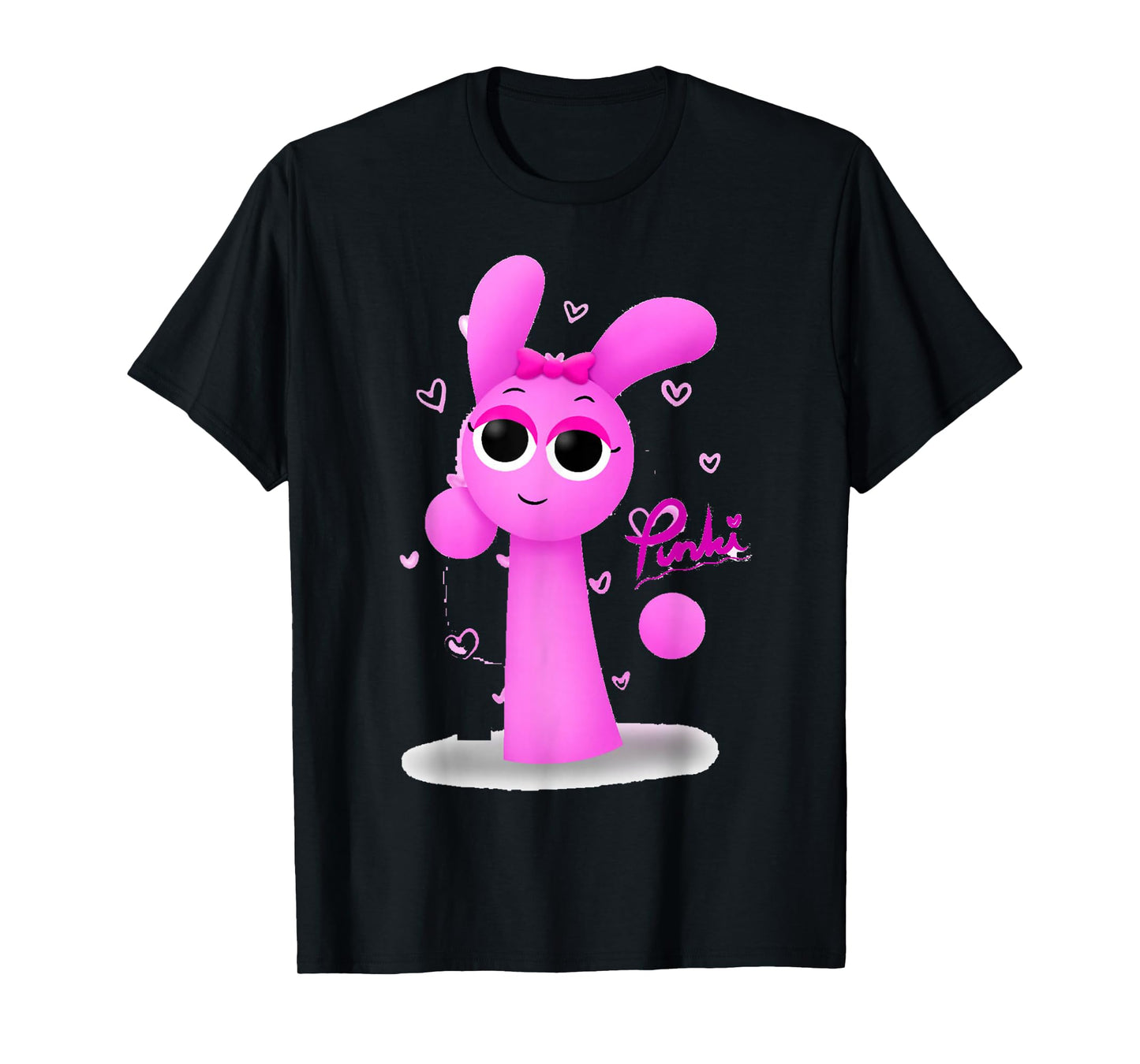 Pinki 3D from Sprunky | Simon Jevin Oren Funbot T-Shirt