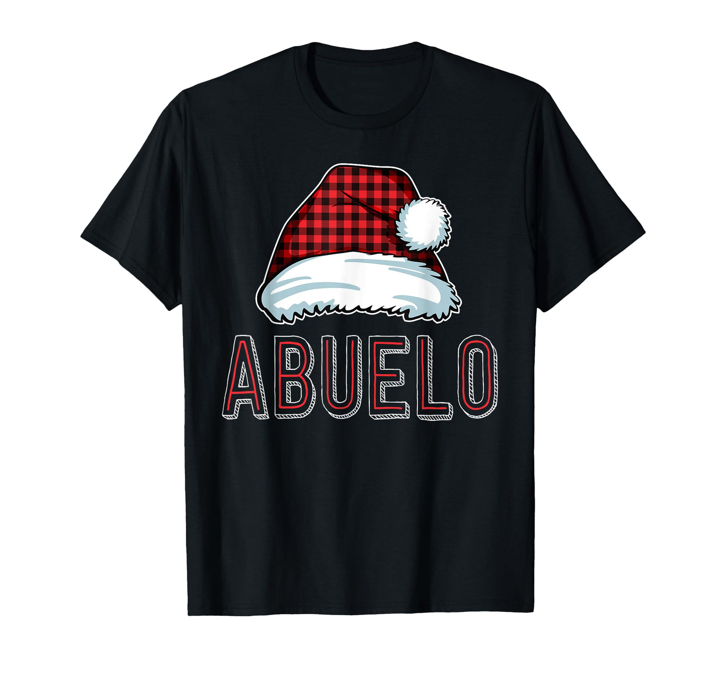 Abuelo Red Buffalo Plaid Family Matching Christmas Latino T-Shirt