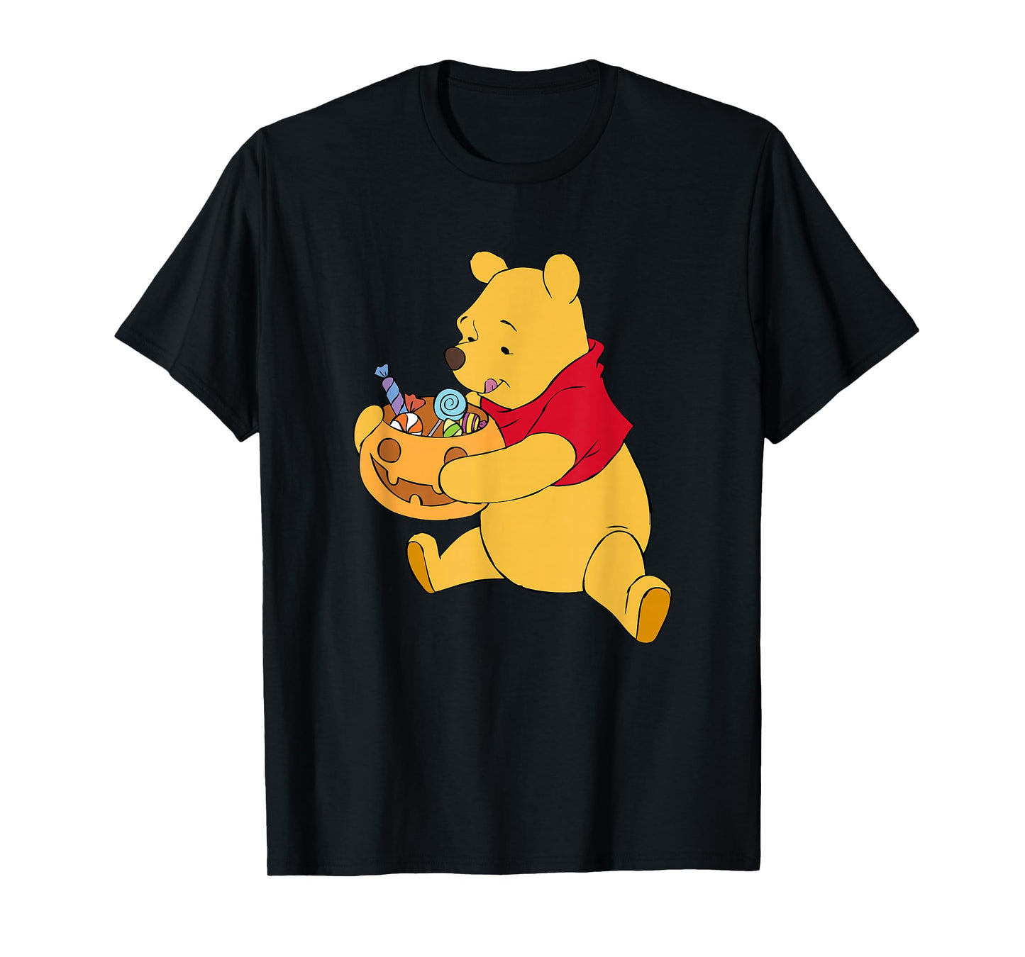 Disney Winnie The Pooh Halloween Pumpkin Candy Bowl T-Shirt