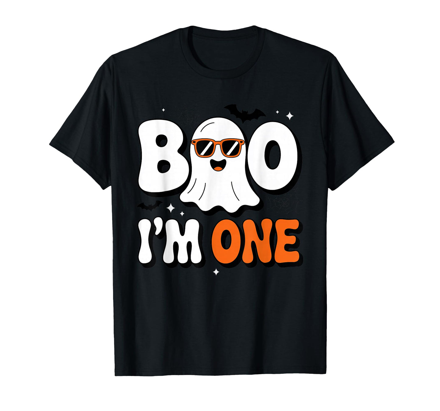 Boo I'm One Halloween Birthday Costume for One Year Old Kids T-Shirt