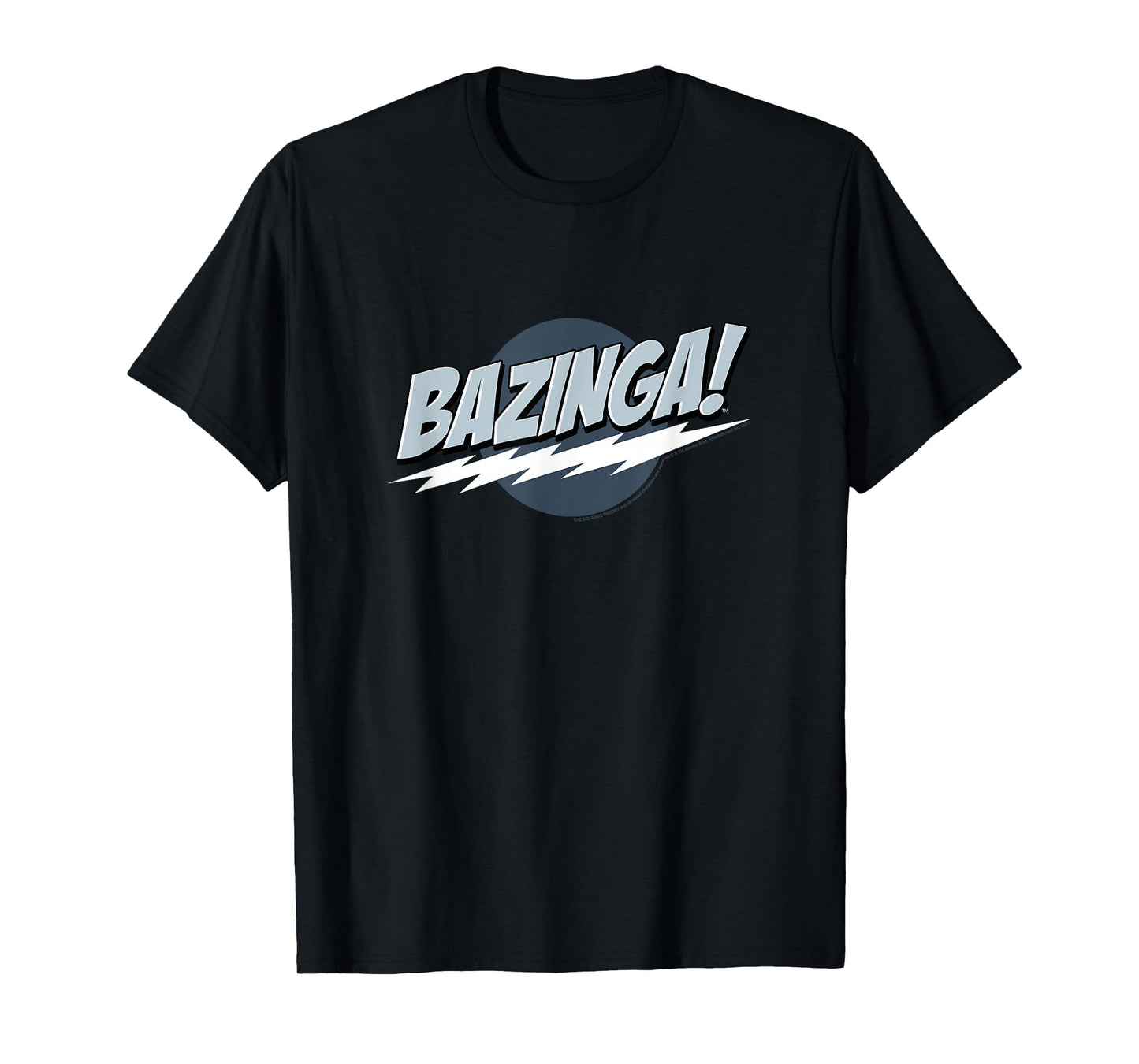 The Big Bang Theory Bazinga Cool Tones Logo TV Show T-Shirt