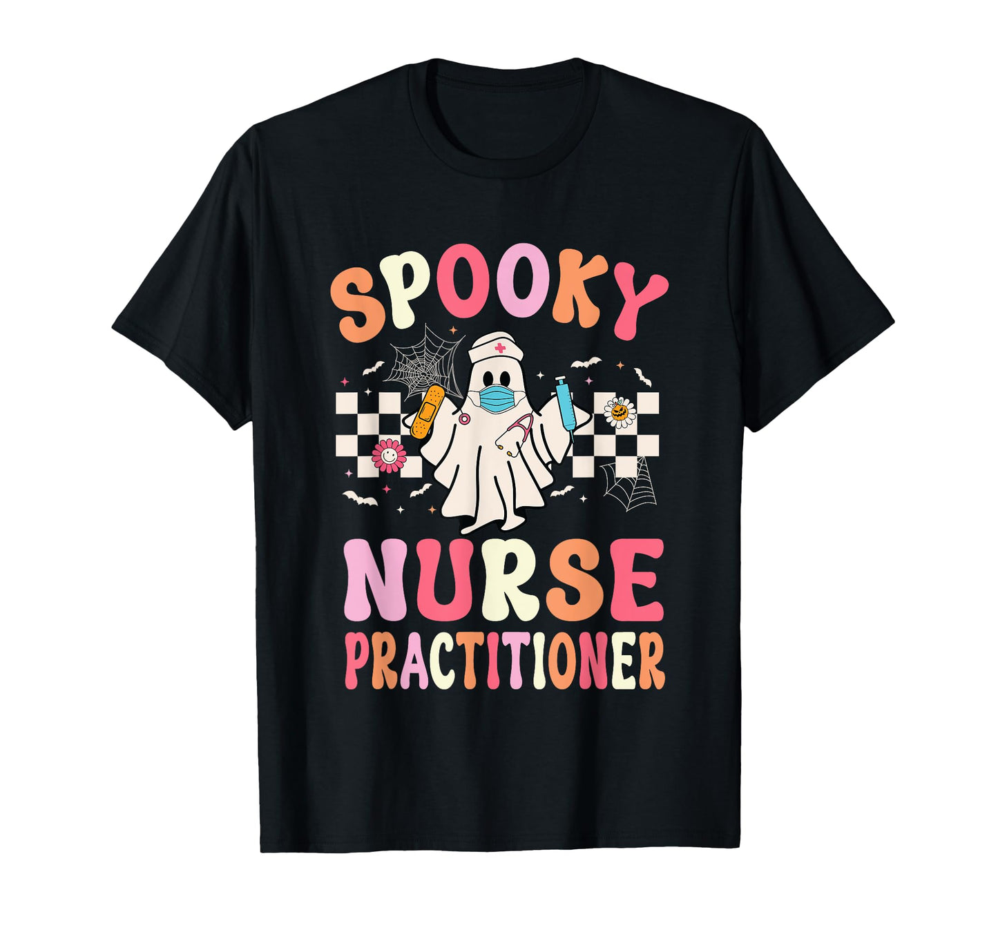 Spooky Nurse Practitioner Ghost Halloween Nurse Practitioner T-Shirt