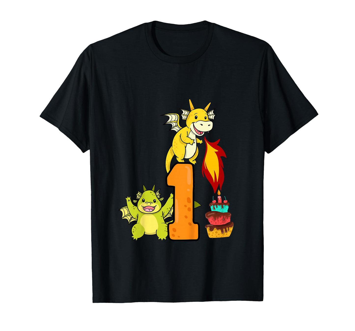 1st Birthday Boy Girl Dragon Outfit T-Shirt