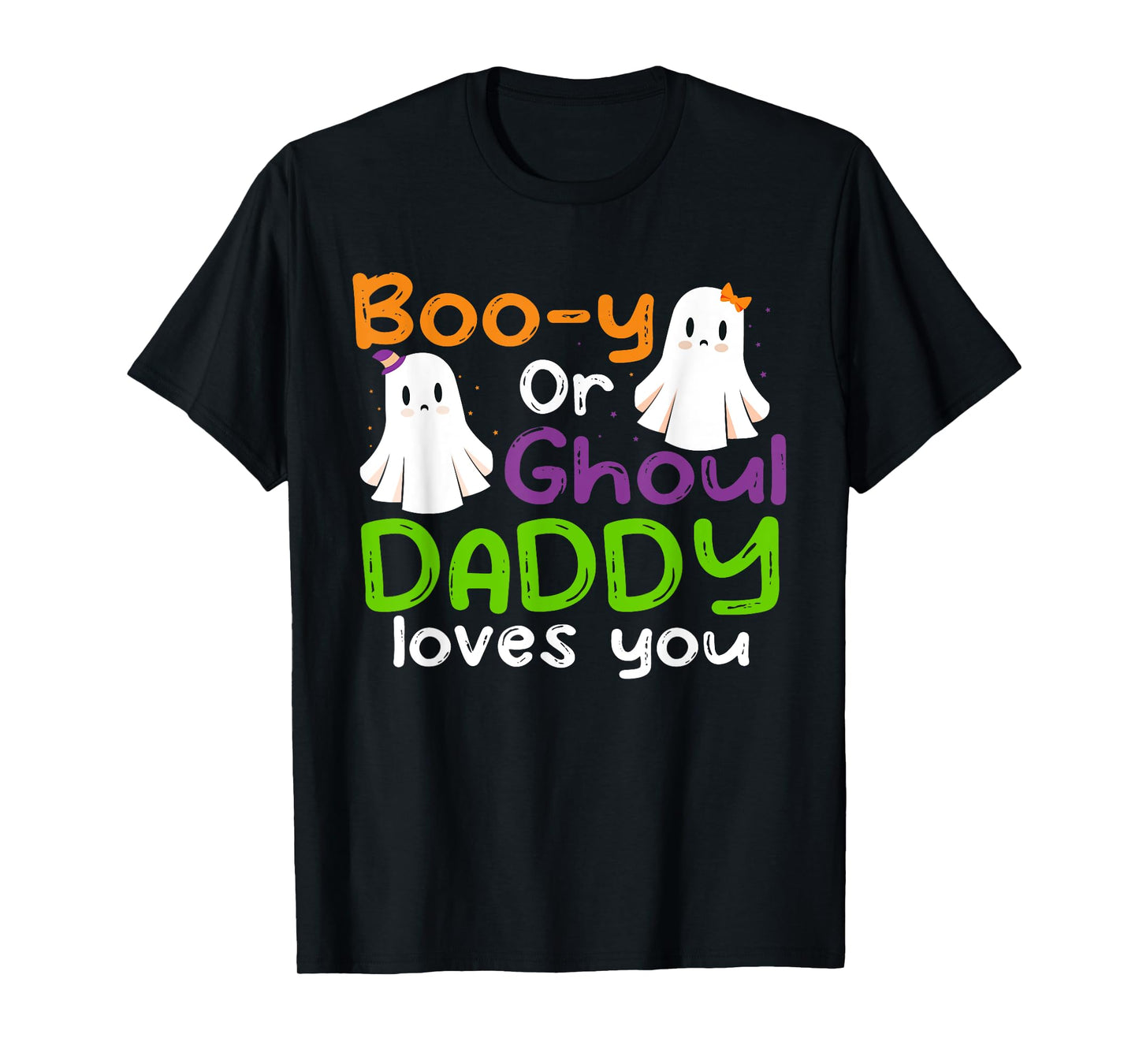 Halloween Booy Or Ghoul Daddy Gender Reveal baby shower T-Shirt