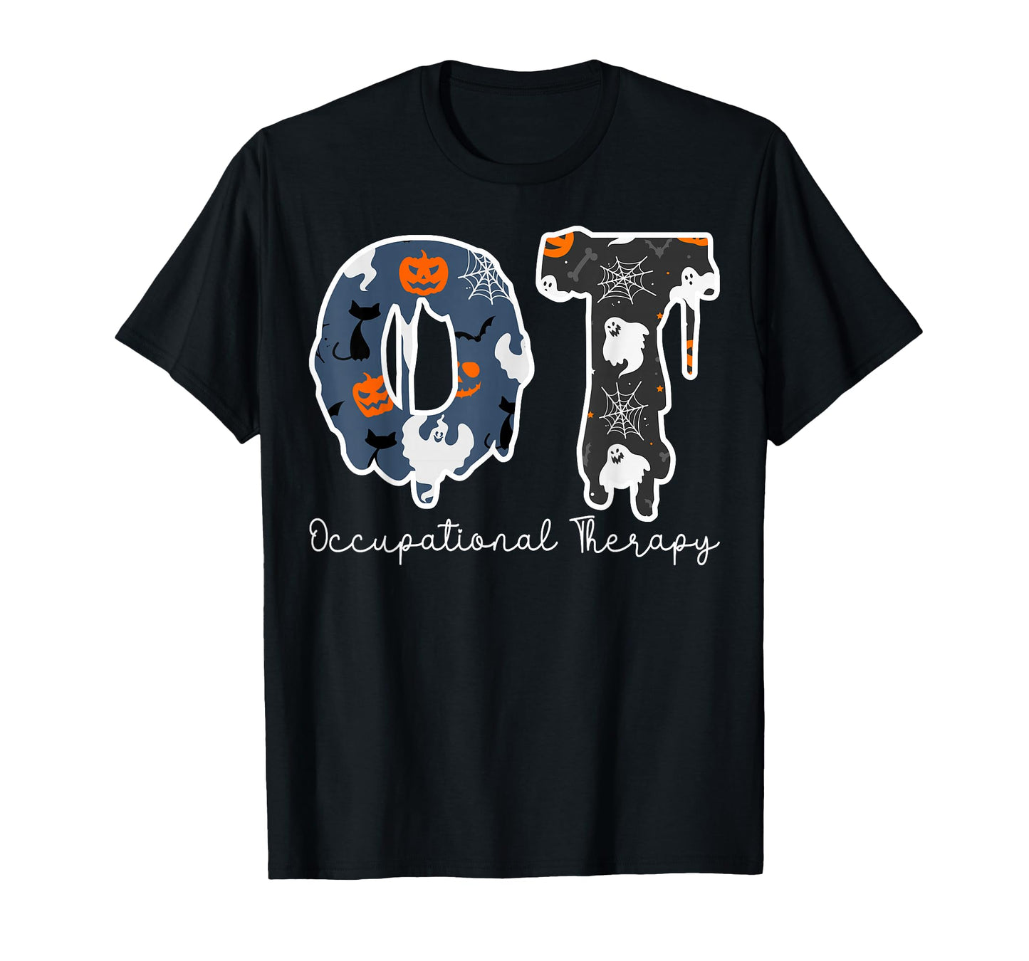 Halloween Occupational Therapy Ghost Spooky Nurse OT T-Shirt
