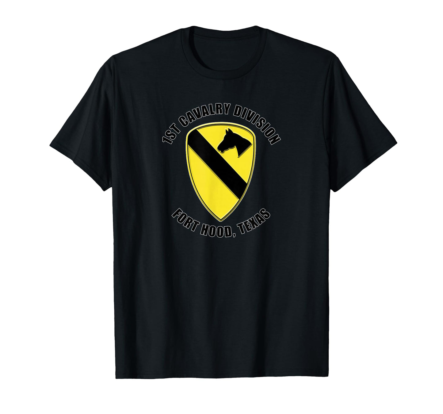 1st Cavalry Division Fort Hood Texas Emblem Veteran Gift T-Shirt