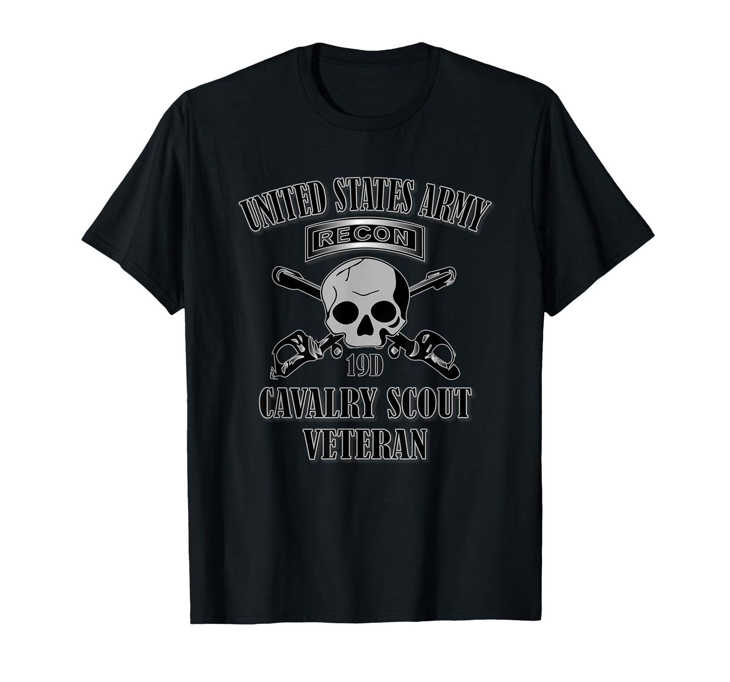 U.S. Army Cavalry Scout Veteran (Front Design) T-Shirt