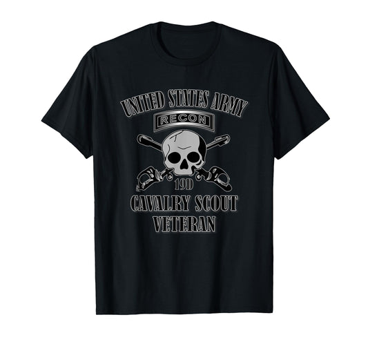 U.S. Army Cavalry Scout Veteran (Front Design) T-Shirt