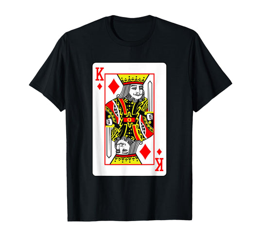 King Of Diamonds Poker Card Games Playing Cards Black Jack T-Shirt
