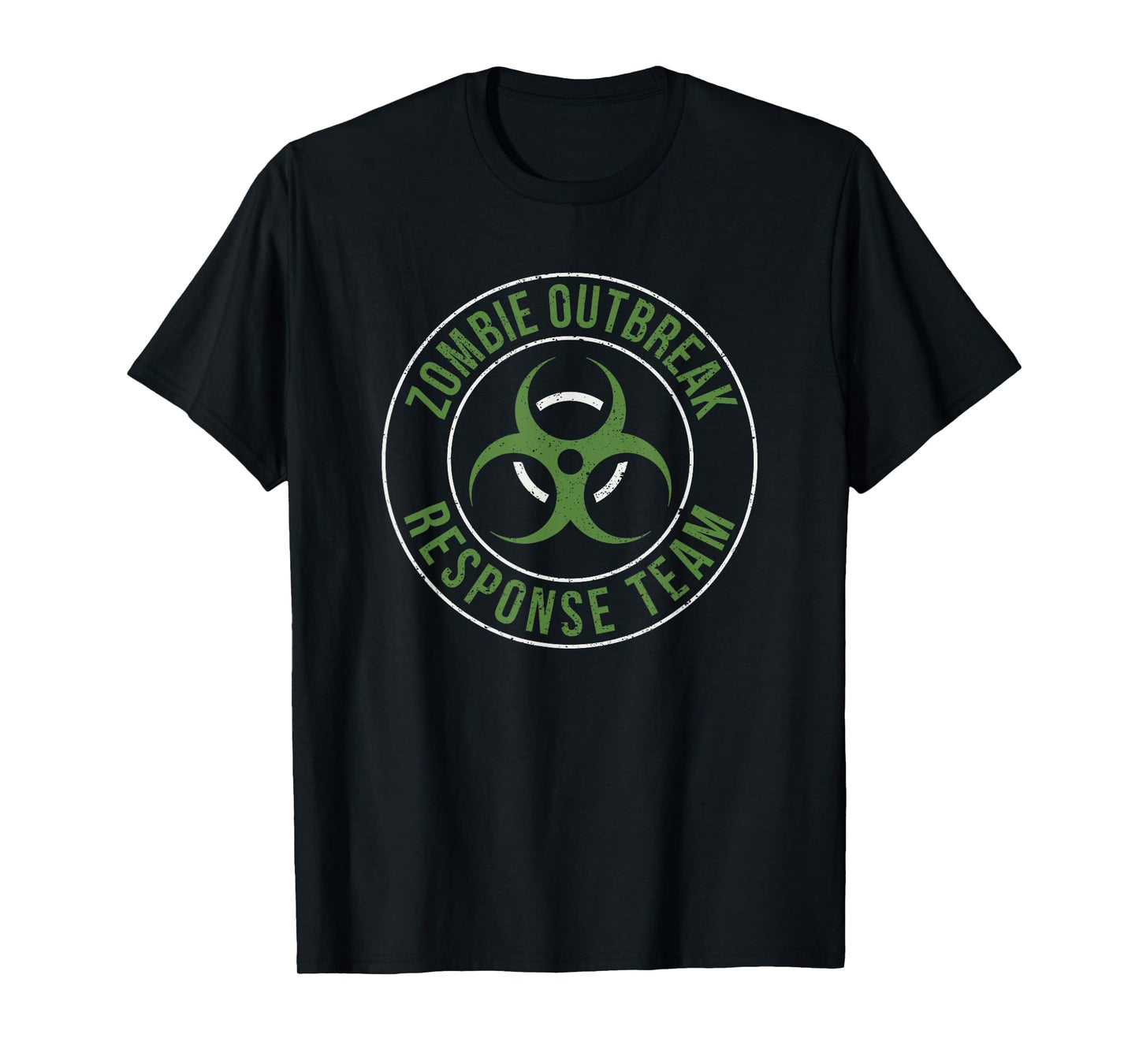 Zombie Outbreak Response Team Halloween Apocalypse Gas Mask T-Shirt
