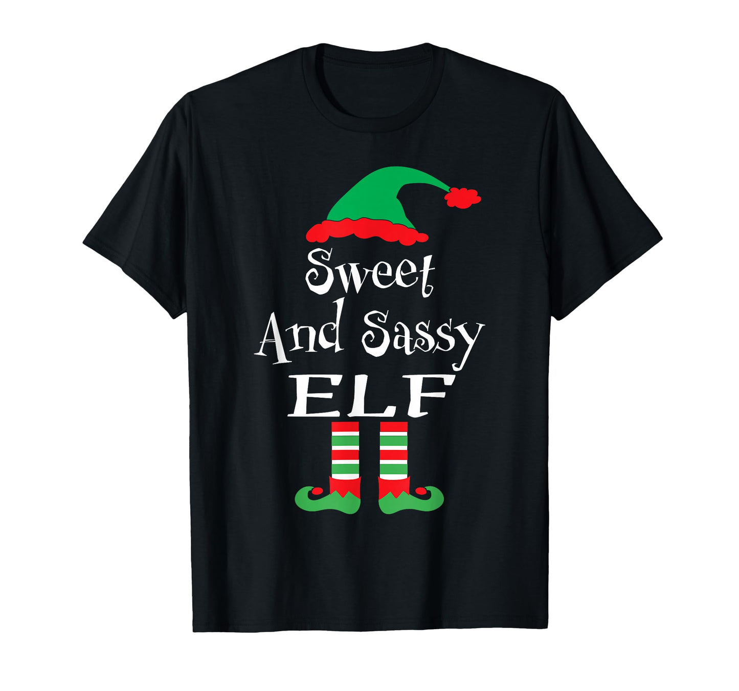 Funny Sweet and Sassy Elf Shirt Xmas Family Matching Youth T-Shirt