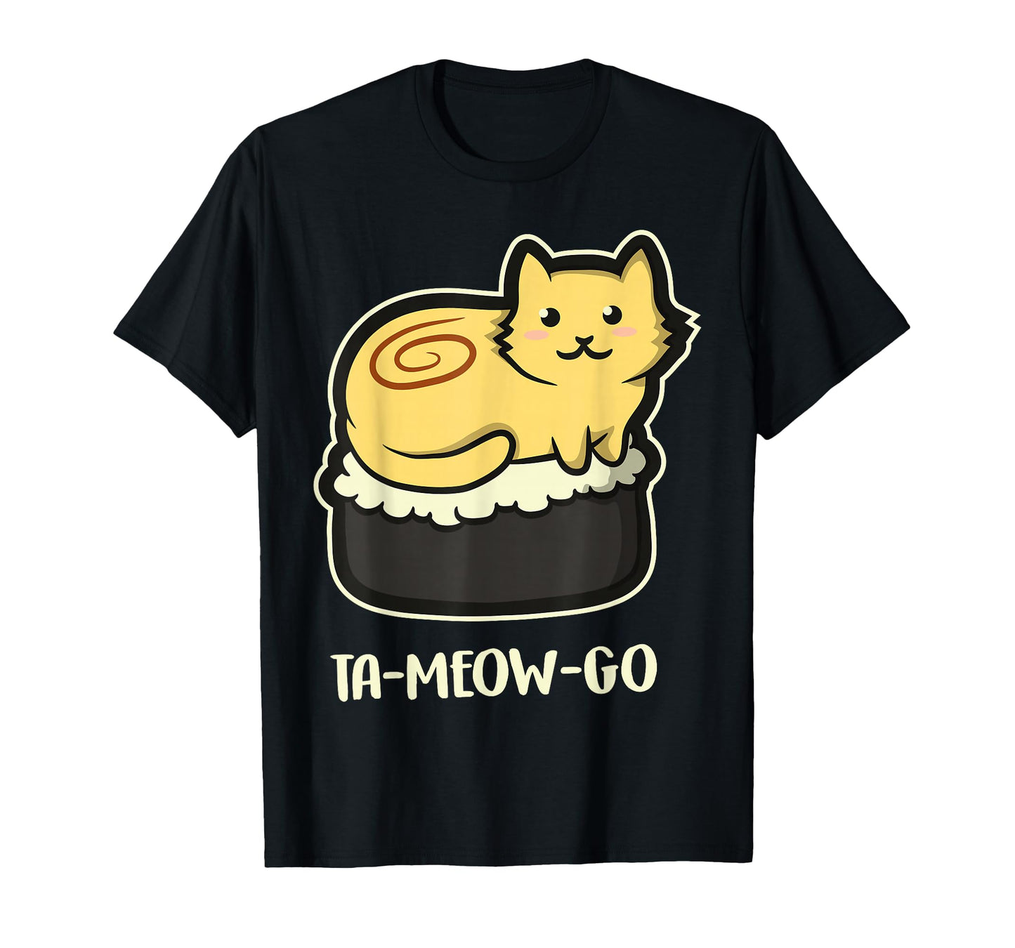 Japanese Anime Kawaii Sushi Cat T-Shirt