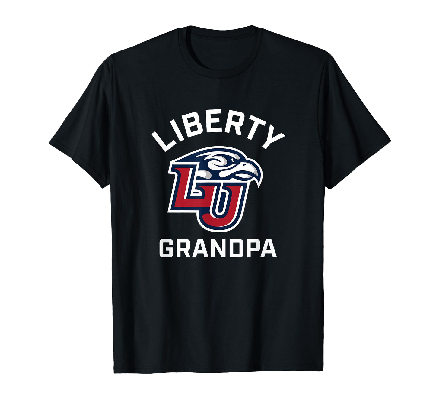 Liberty University Flames Arched Grandpa T-Shirt