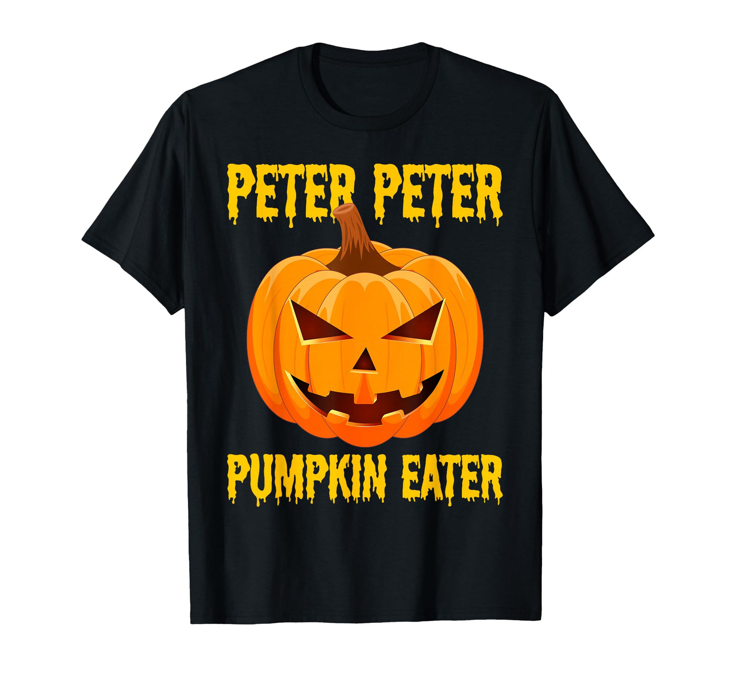 Retro Pumpkin Eater Halloween Ghost Men Couple Costume T-Shirt