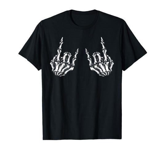 Rock On Rock Star Skeleton Hands T-Shirt