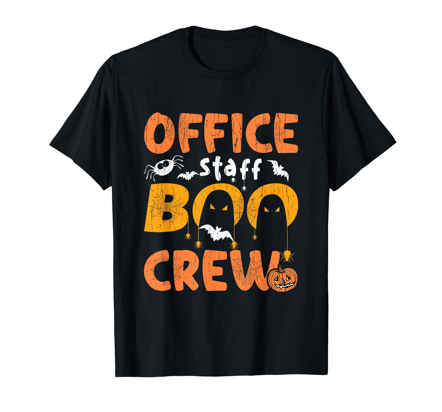 Office Staff Boo Crew Funny Halloween Matching Costume T-Shirt