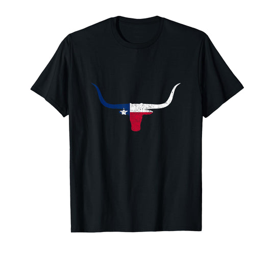 Texas Longhorn Cattle Design for Proud Texans T-Shirt