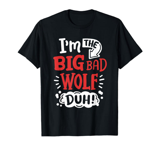 I'm The Bad Wolf Funny Easy Halloween Costume Kids T-Shirt
