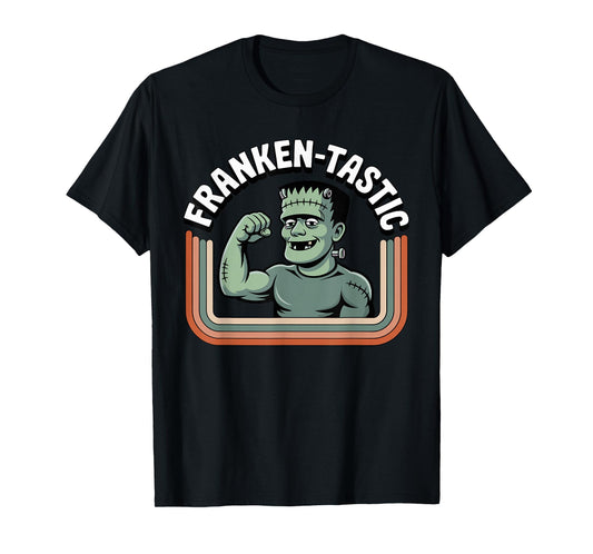 Franken-Tastic Strong Frankenstein Halloween Tee T-Shirt
