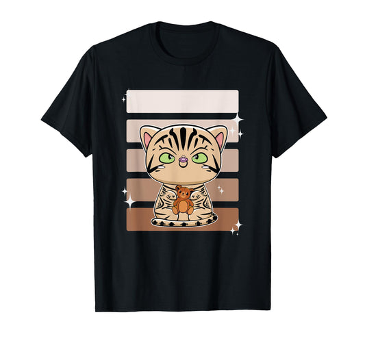 American Shorthair Anime Bear Toy T-Shirt