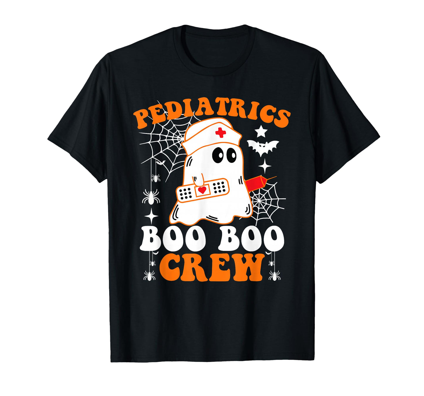 Pediatrics Boo Boo Crew Shirt Funny Nurse Ghost Halloween T-Shirt