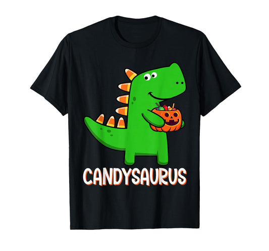 T-Rex Candysaurus Candy Corn Dinosaur Halloween Toddler Kid T-Shirt