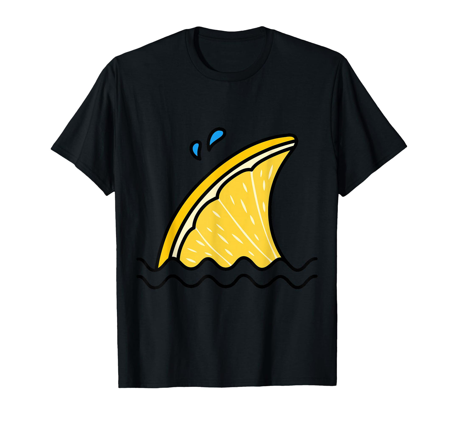 Kawaii Lemon Lime Shark Fin Funny Family Summer Vacation T-Shirt