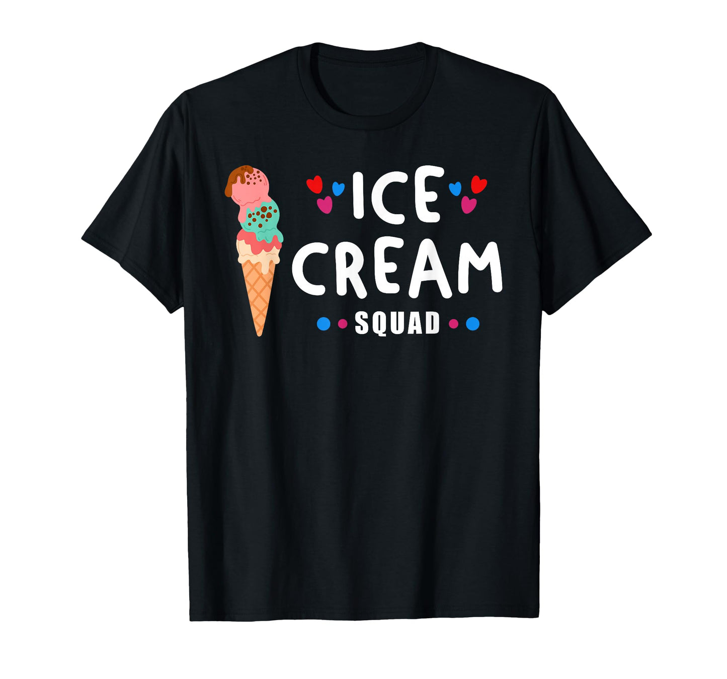 Ice Cream Squad Patriotism USA Flag American Pride T-Shirt