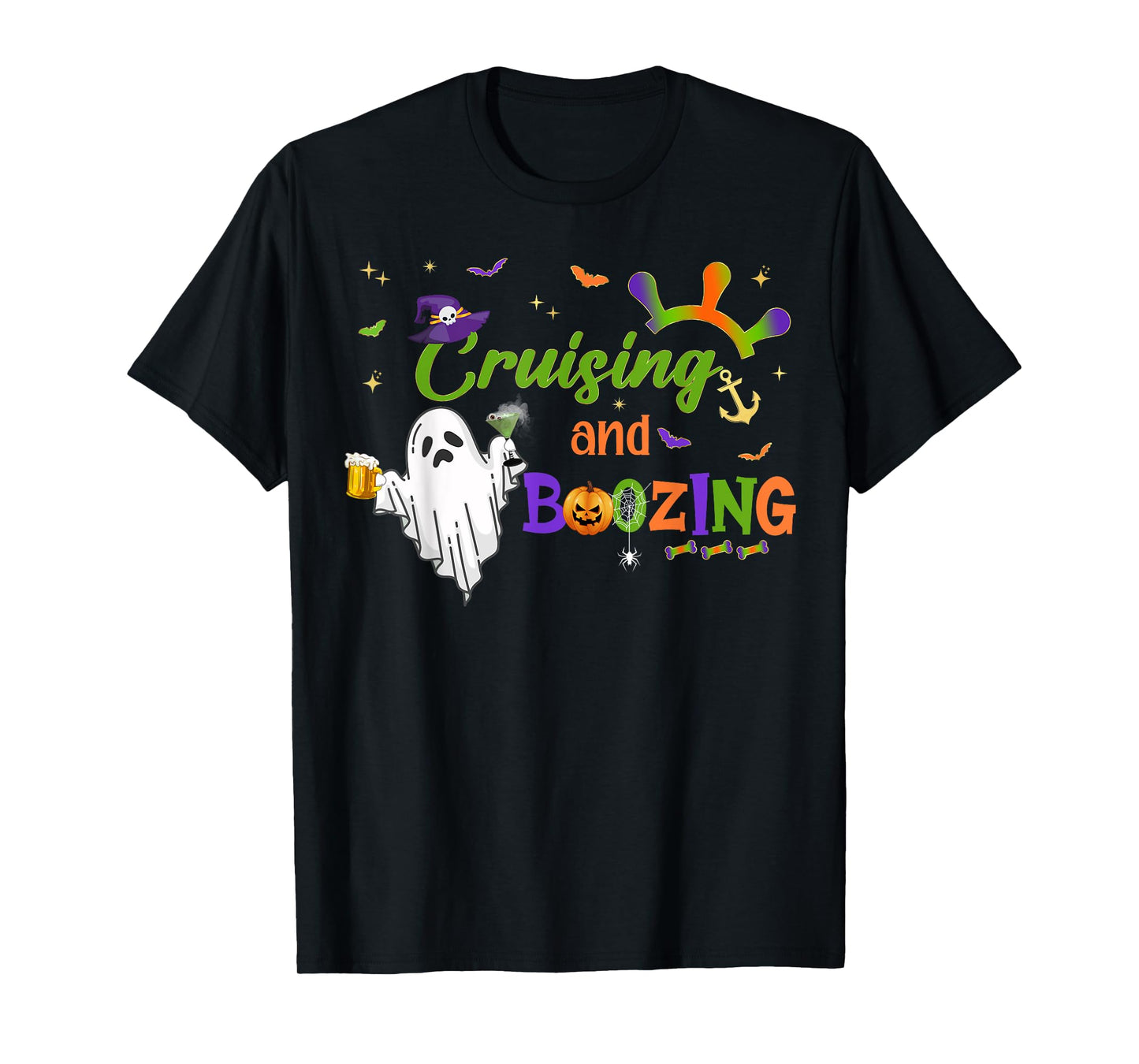 Halloween Party Cruise Crew Booze Drinking Beer Girls Trip T-Shirt