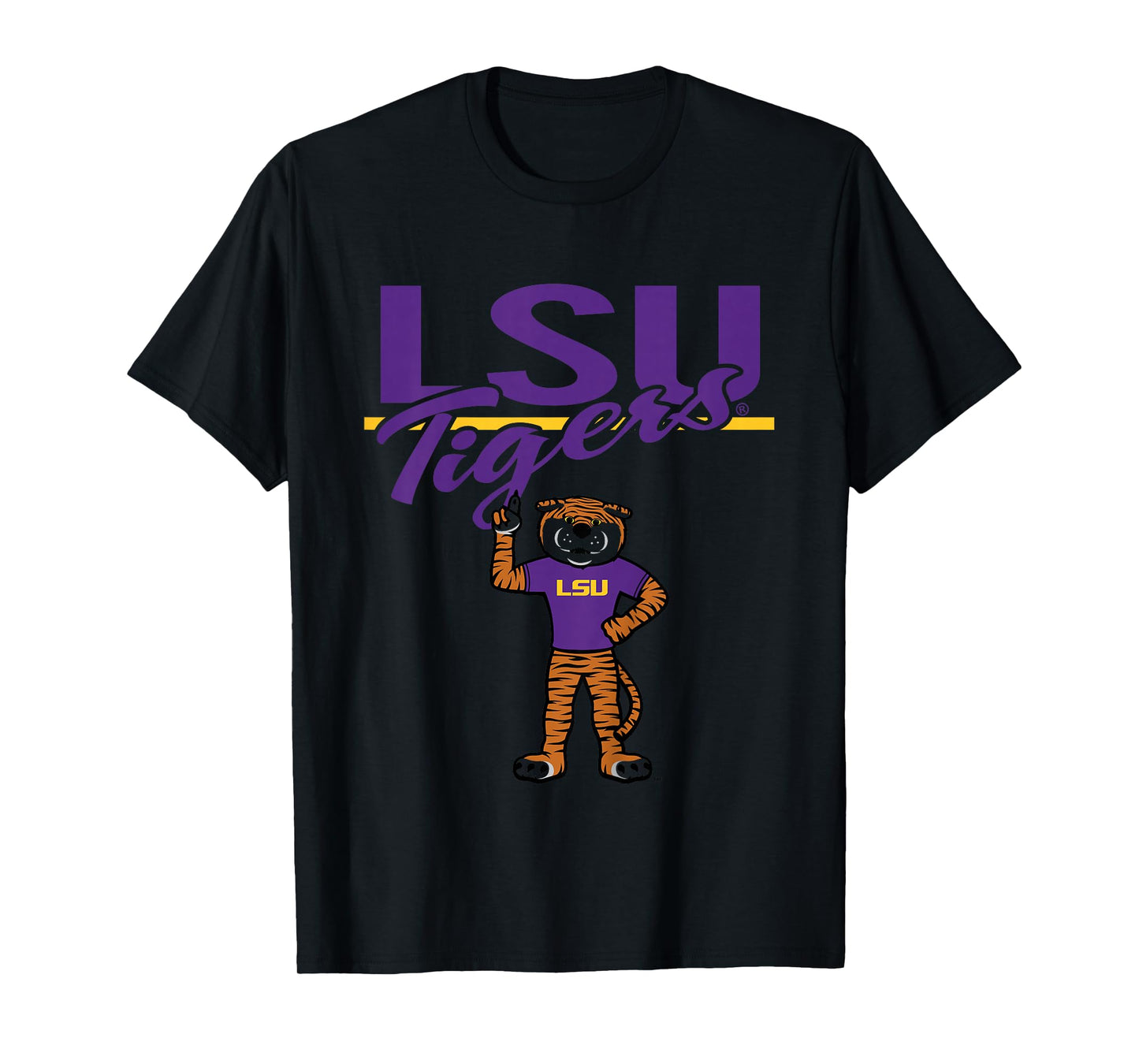 Kids LSU Tigers Kid's Mascot White Officially Licensed T-Shirt