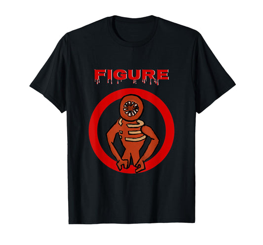 2022 Black Monster Horror Game Doors Figure T-Shirt Small