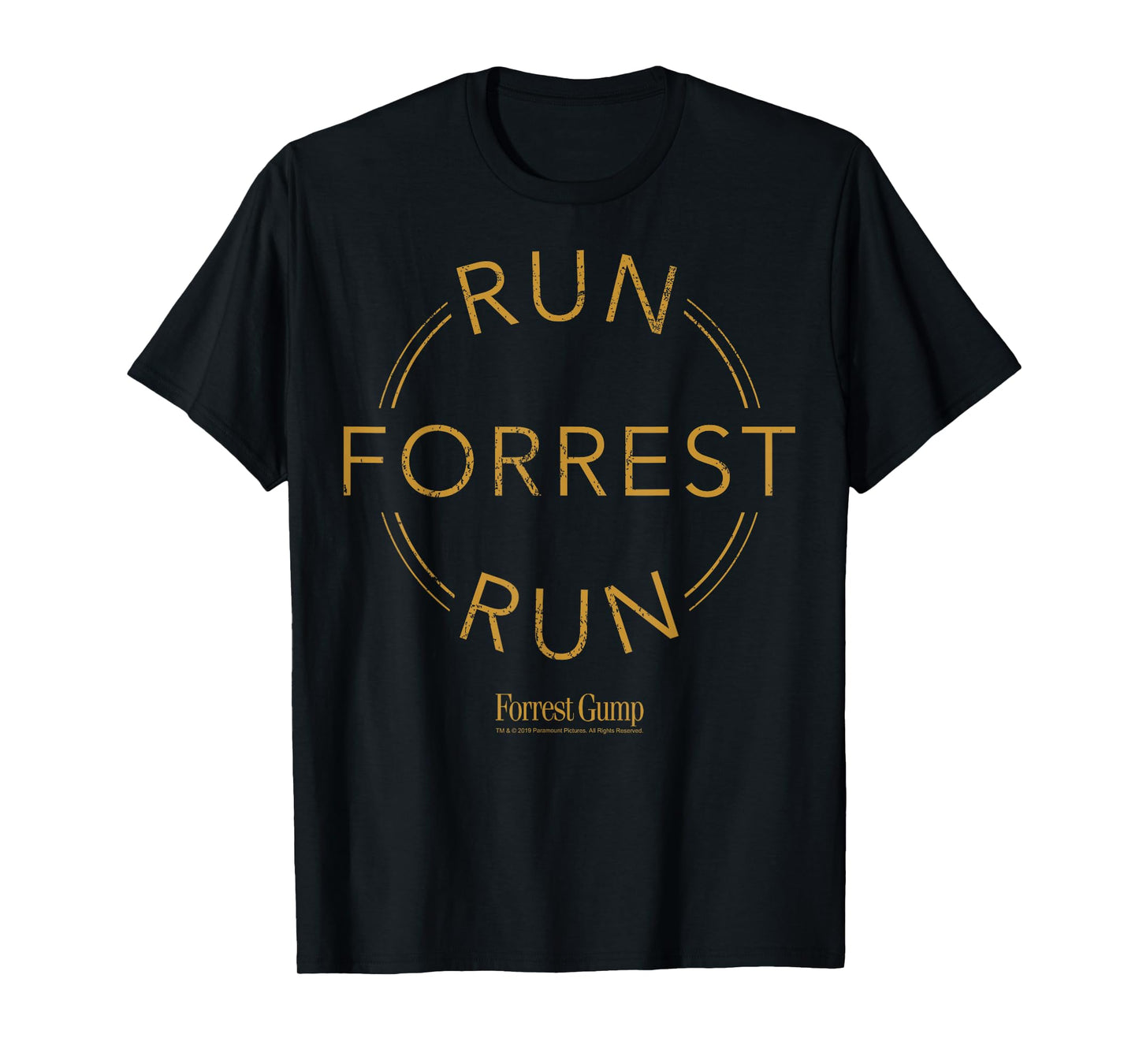 Forrest Gump Run Forrest Run Circle Logo T-Shirt