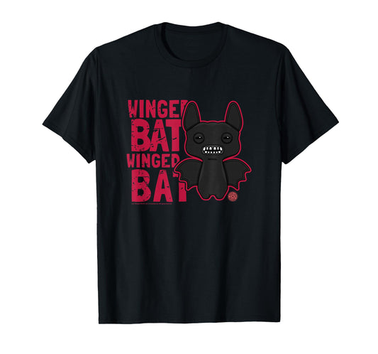 Fuggler Winged Bat Black Monster Text T-Shirt