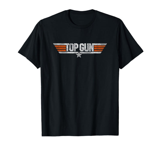 Top Gun Distressed Logo T-Shirt