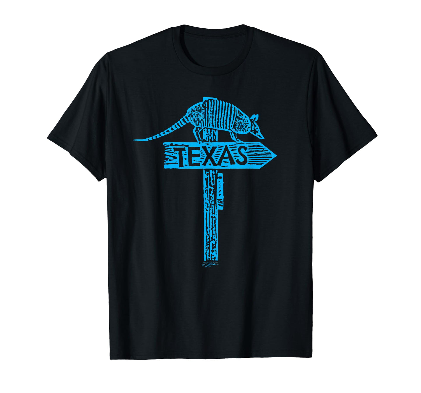 JCombs: Armadillo Texas Sign T-Shirt T-Shirt