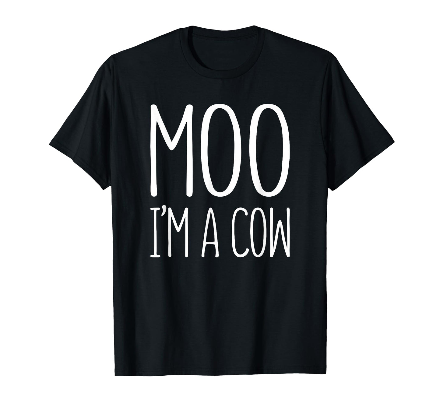 Moo I'm A Cow Shirt Adult Men Women Kids Cow Costume T-Shirt