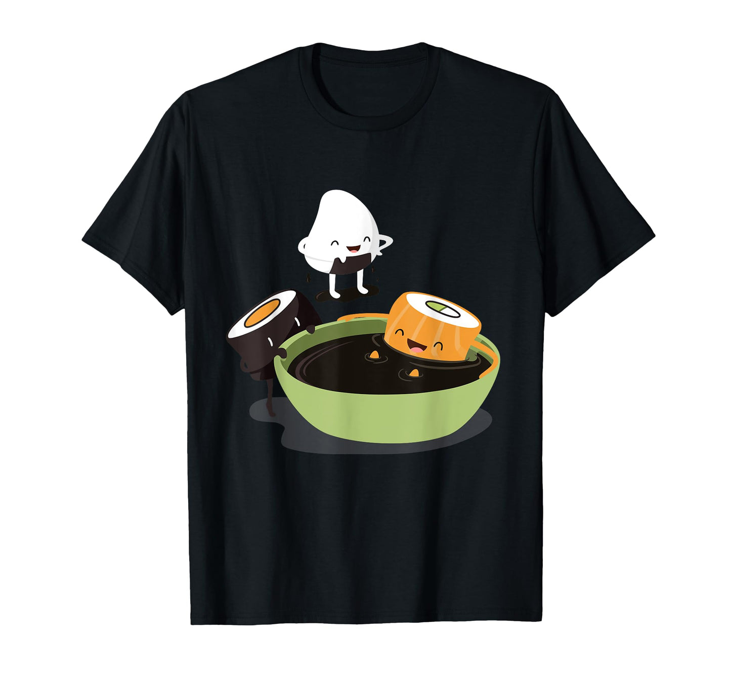 Japanese Food Funny Cute Kawaii Funny Cute Sushi Bath T-Shirt