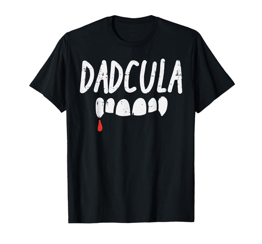 Dadcula Dad Dracula Halloween Family Matching Daddy Papa Men T-Shirt
