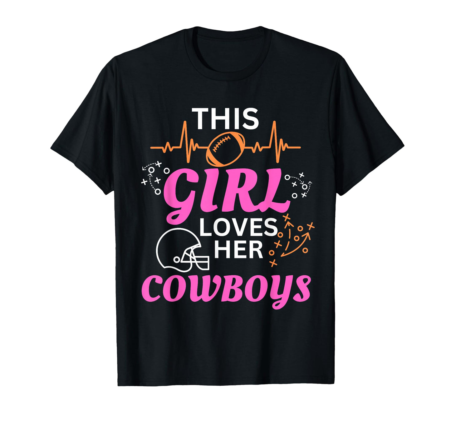 This Girl Loves Her Cowboy Cute Texas Dallas T-Shirt