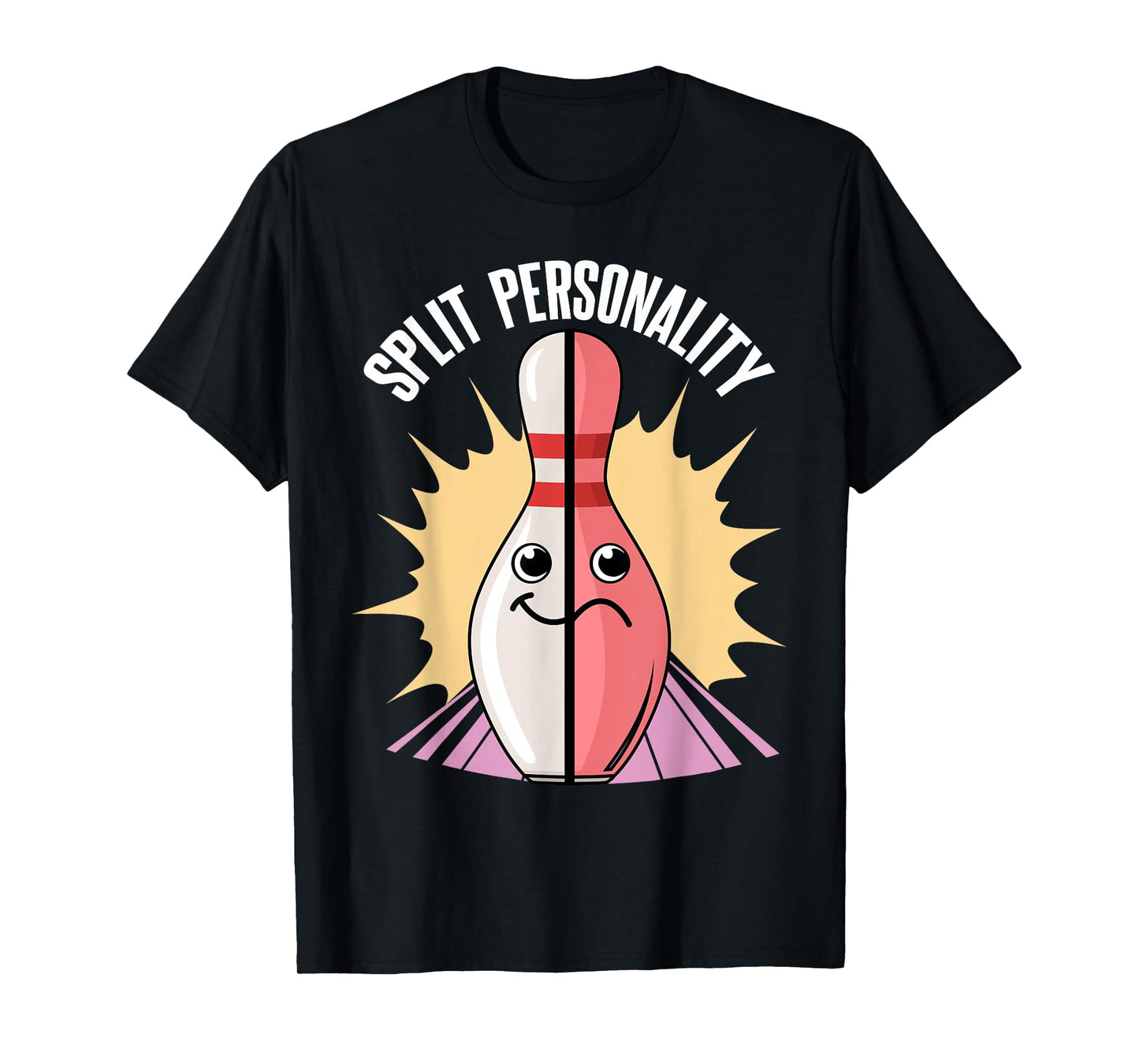Split Personality Bowling Pin T-Shirt