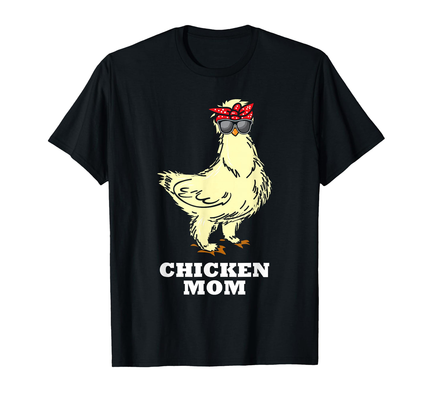 Silkie Chicken Mom Gift Cute Sunglasses Animal T-Shirt