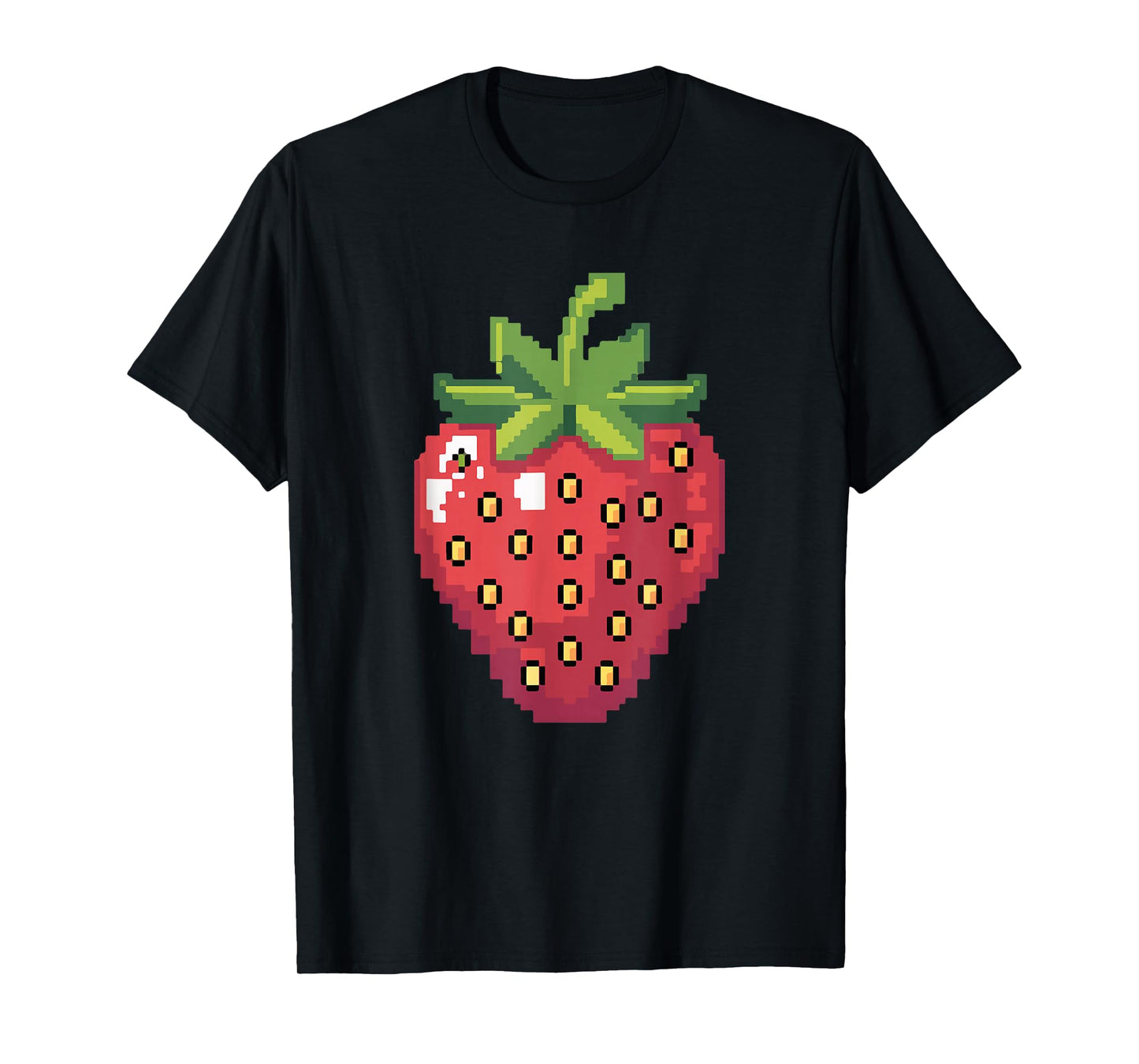 Pixel Strawberry 80s Video Game Halloween Costume Easy Group T-Shirt