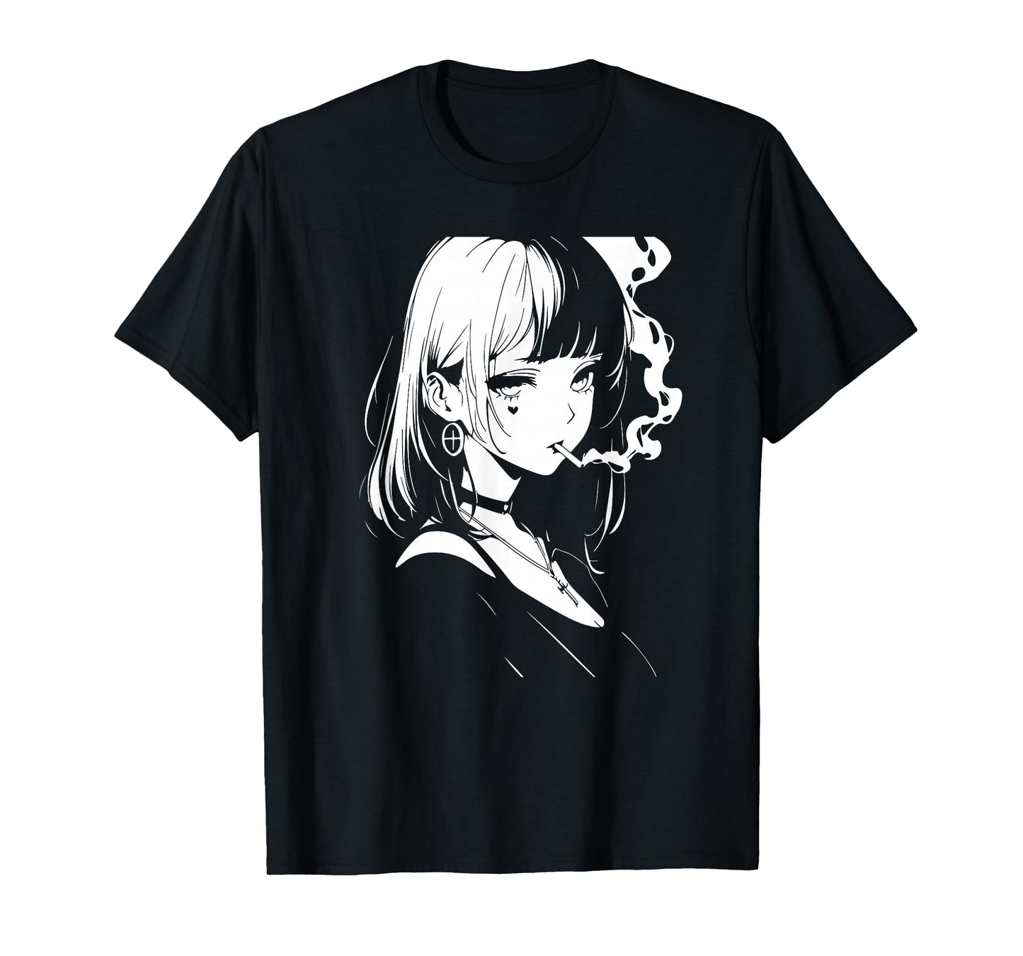 Anime Horror Girl Aesthetic Soft Grunge Waifu Japanese Otaku T-Shirt
