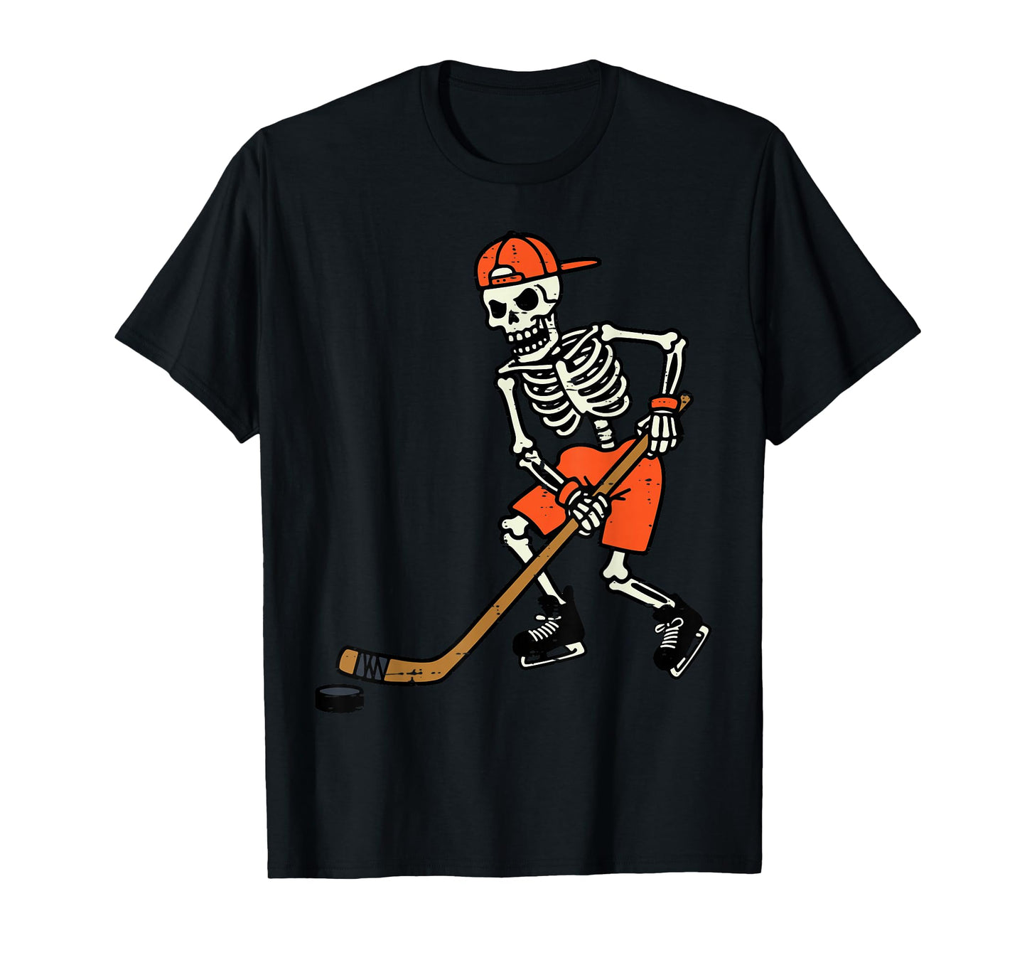 Halloween Skeleton Ice Hockey Costume Men Boys Kids Teens T-Shirt