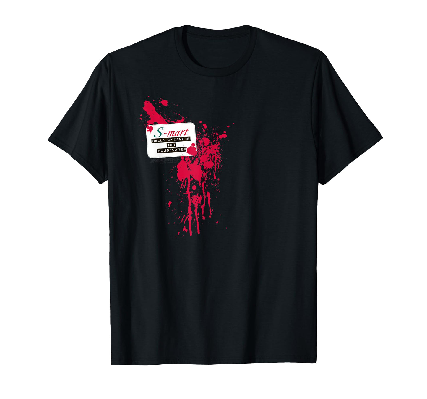 Army of Darkness S Mart Name Tag T-Shirt