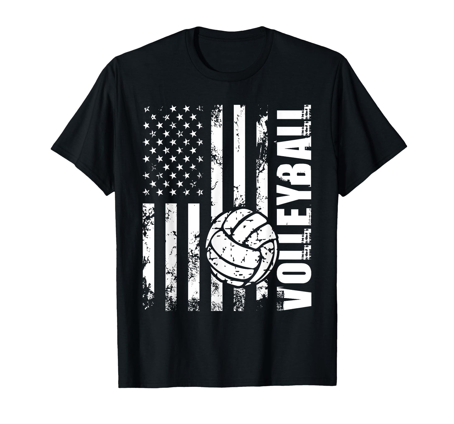 Beach Volleyball - USA American Flag Setters Players Coach T-Shirt